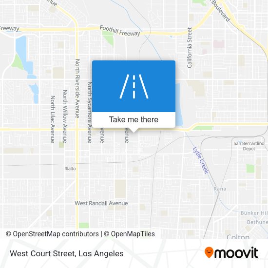 West Court Street map