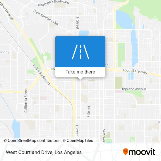 West Courtland Drive map