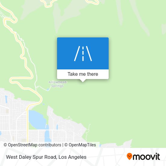 West Daley Spur Road map