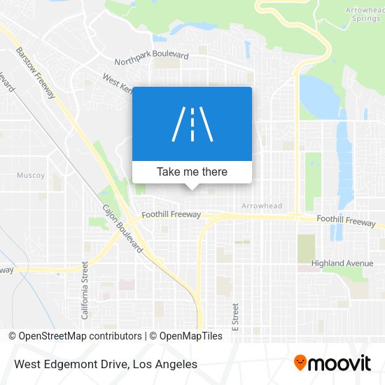 West Edgemont Drive map