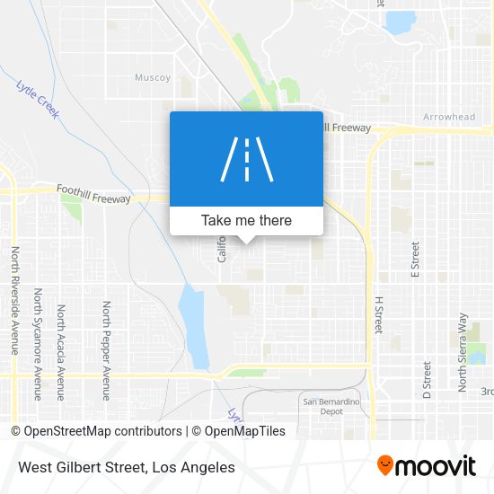 West Gilbert Street map