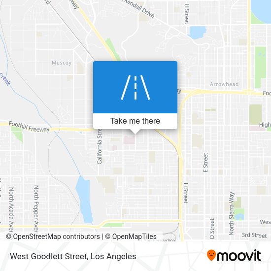 West Goodlett Street map