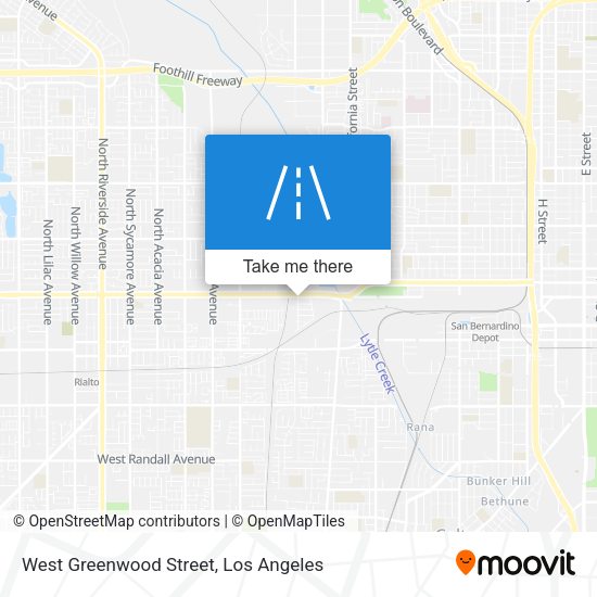 West Greenwood Street map