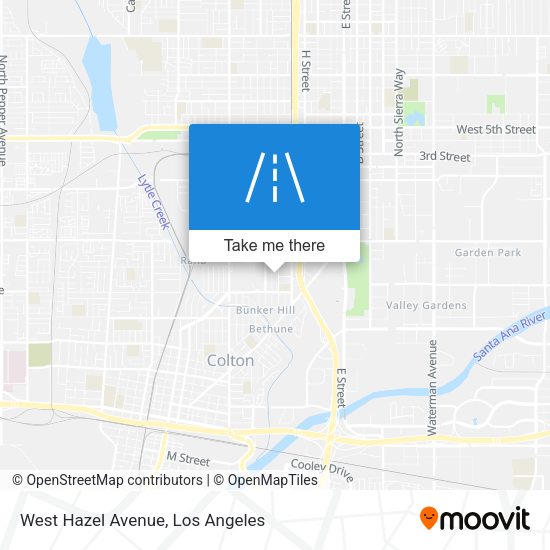 Mapa de West Hazel Avenue