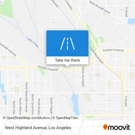 West Highland Avenue map