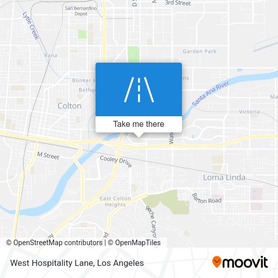 West Hospitality Lane map