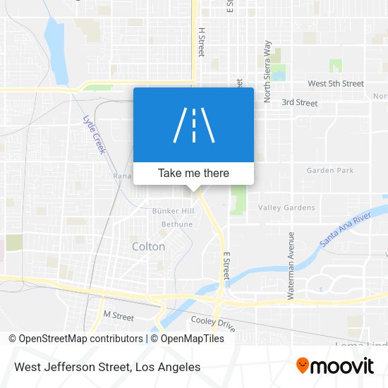 West Jefferson Street map