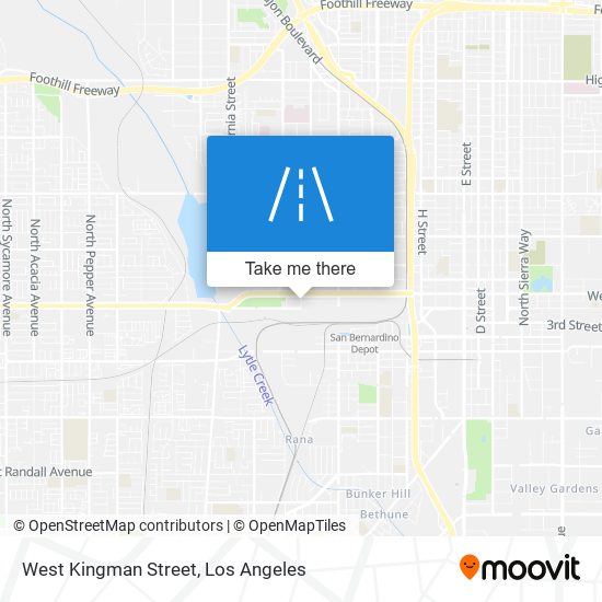 West Kingman Street map