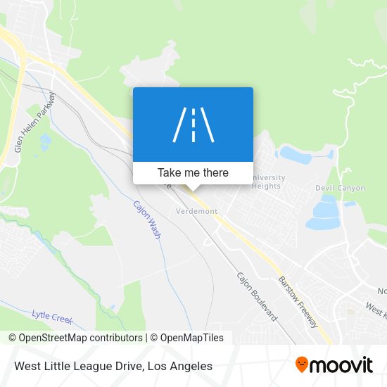 Mapa de West Little League Drive