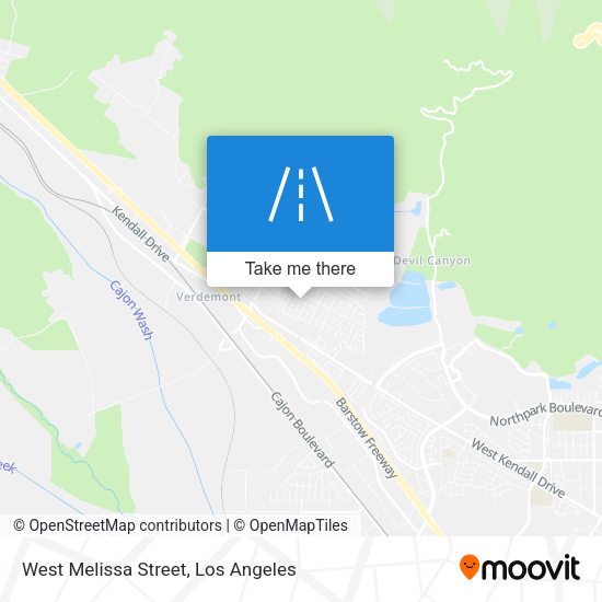 Mapa de West Melissa Street