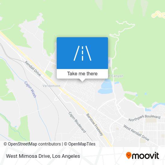 West Mimosa Drive map