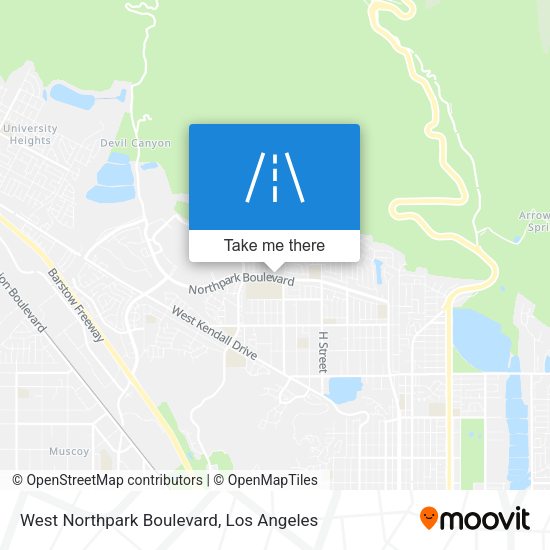 West Northpark Boulevard map