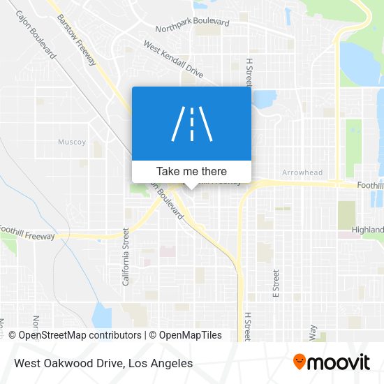 West Oakwood Drive map