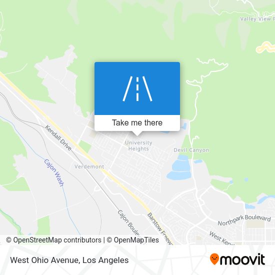 Mapa de West Ohio Avenue
