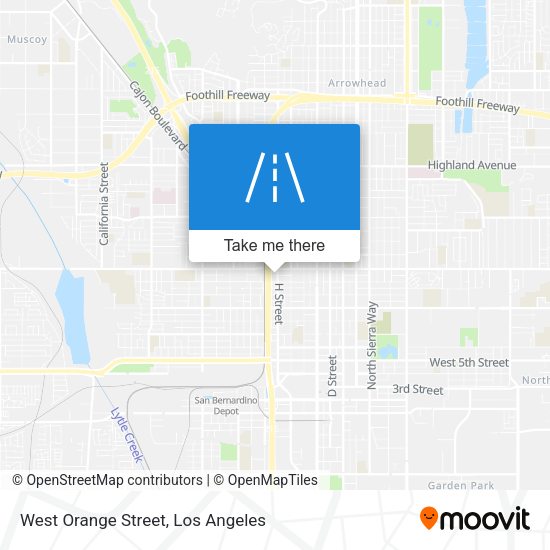 West Orange Street map