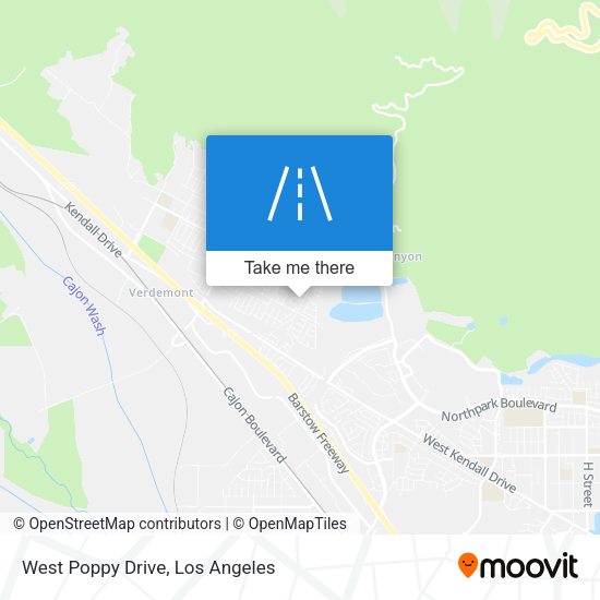 West Poppy Drive map