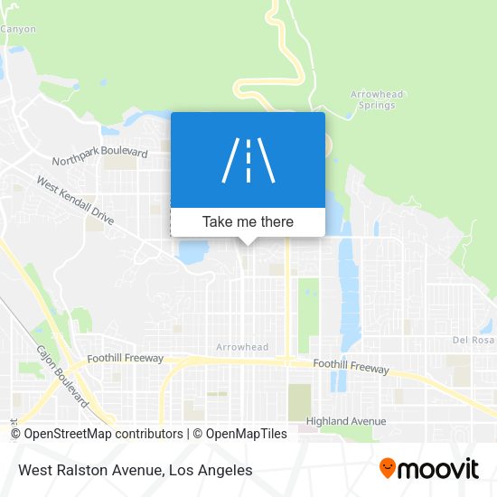 West Ralston Avenue map