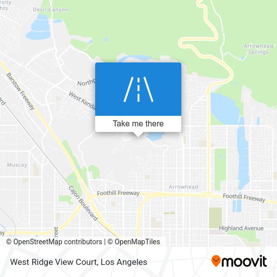 West Ridge View Court map