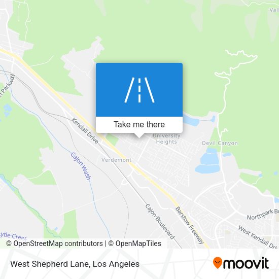 West Shepherd Lane map