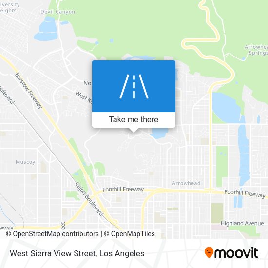 West Sierra View Street map