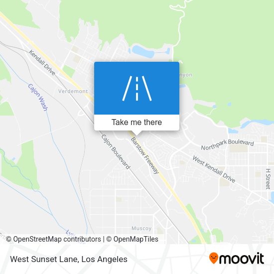West Sunset Lane map