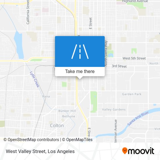 Mapa de West Valley Street