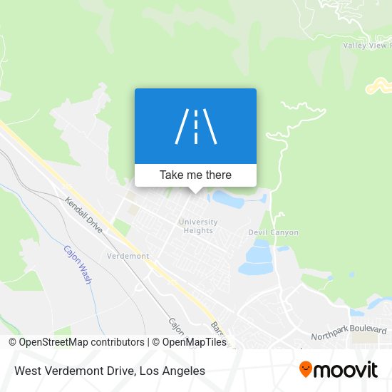 West Verdemont Drive map