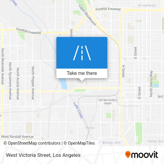 West Victoria Street map