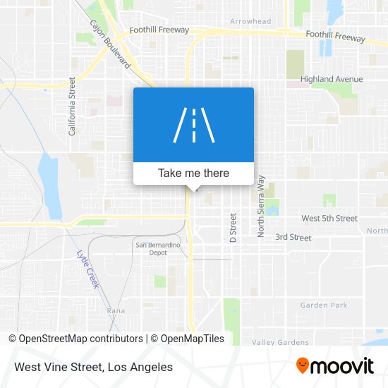 West Vine Street map