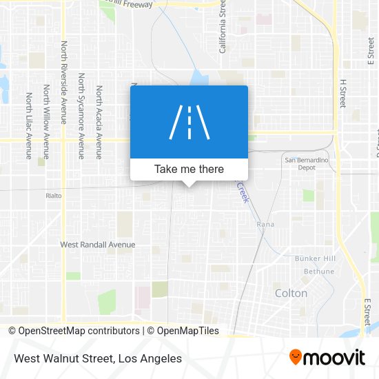 Mapa de West Walnut Street