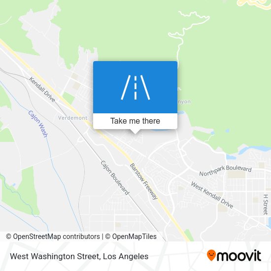 West Washington Street map