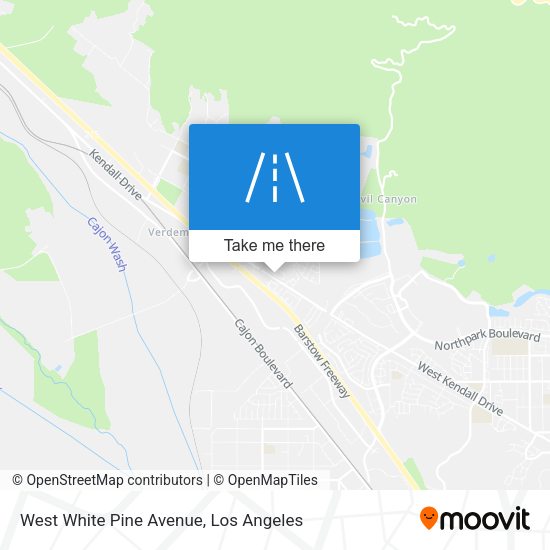 Mapa de West White Pine Avenue