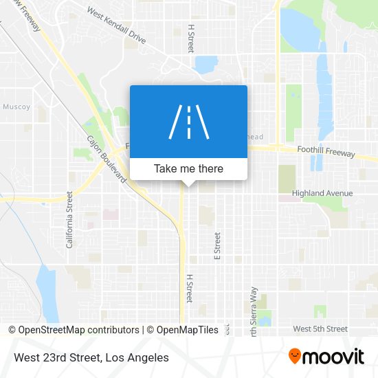 West 23rd Street map