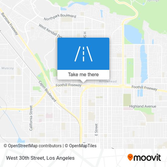 West 30th Street map