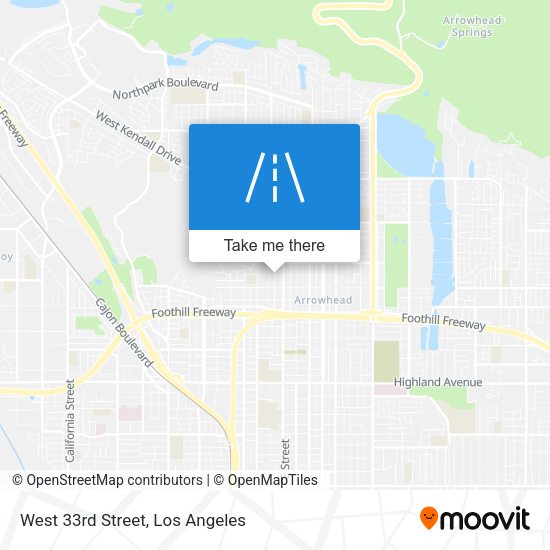 Mapa de West 33rd Street