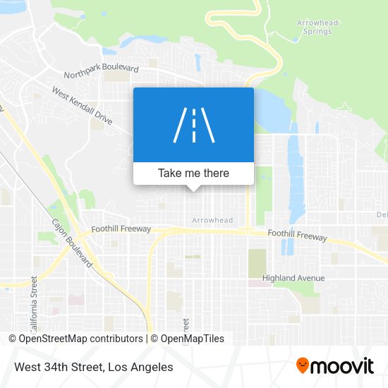 West 34th Street map