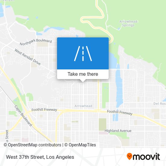 Mapa de West 37th Street