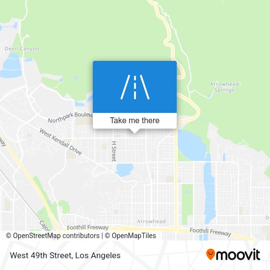 West 49th Street map
