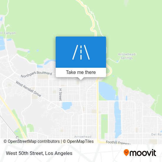 West 50th Street map