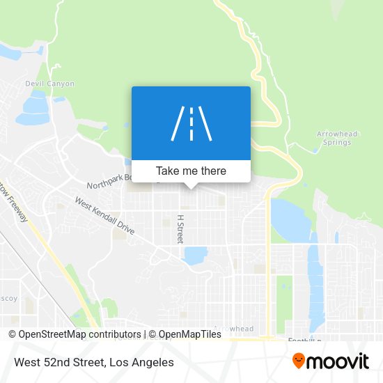 West 52nd Street map
