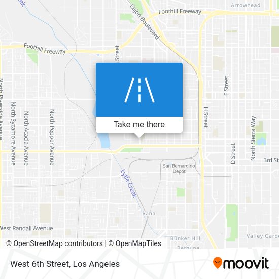 Mapa de West 6th Street