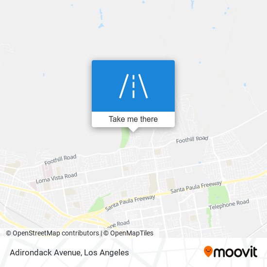 Adirondack Avenue map
