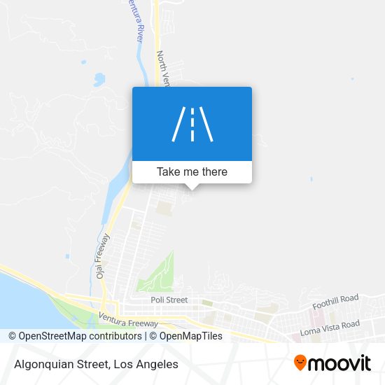 Mapa de Algonquian Street