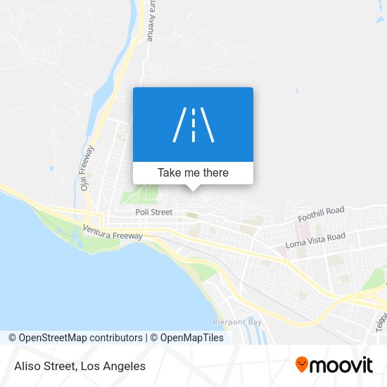 Mapa de Aliso Street