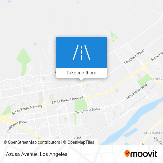 Mapa de Azusa Avenue