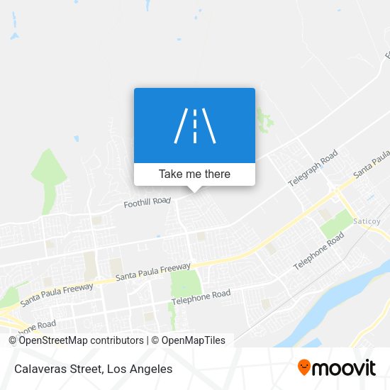 Calaveras Street map