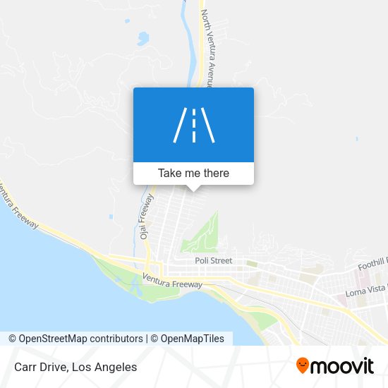 Mapa de Carr Drive