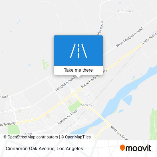 Cinnamon Oak Avenue map