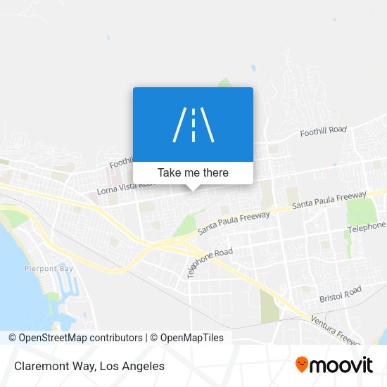 Mapa de Claremont Way