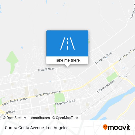Mapa de Contra Costa Avenue